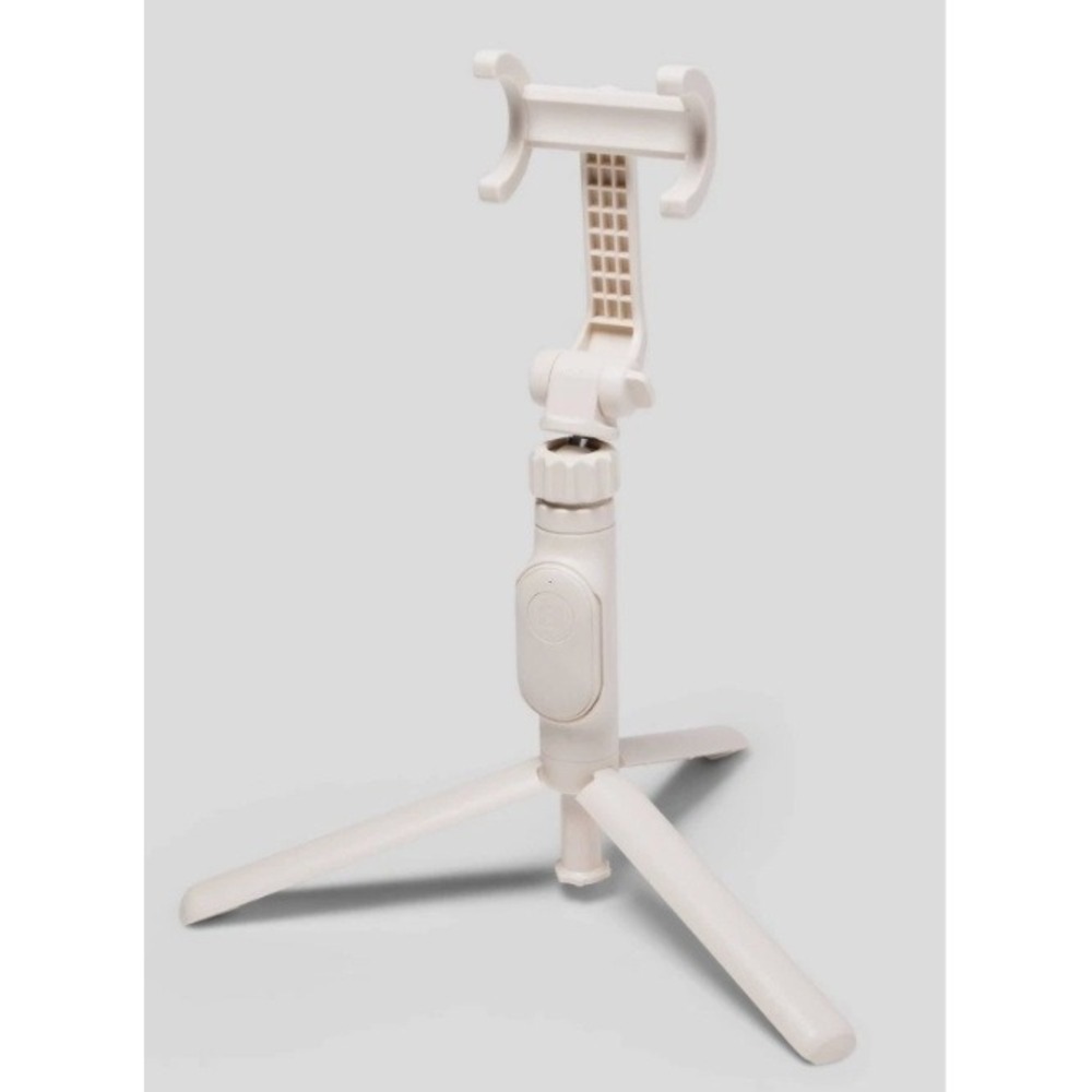 heyday Desktop Tripod Stone White NEW Bluetooth Remote Smartphone Mount